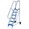 Vestil 90 H Steel Roll A Fold Ladder, 58 deg., Perf, 6 Step, 6 Steps LAD-RAF-6-P - alternate 2